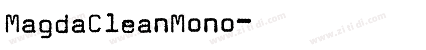 MagdaCleanMono字体转换