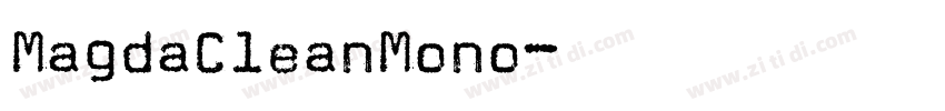 MagdaCleanMono字体转换