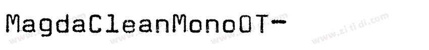 MagdaCleanMonoOT字体转换
