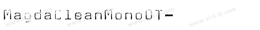 MagdaCleanMonoOT字体转换