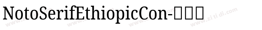 NotoSerifEthiopicCon字体转换
