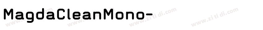 MagdaCleanMono字体转换