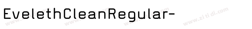 EvelethCleanRegular字体转换 EvelethCleanRegular字体转换