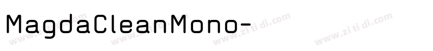 MagdaCleanMono字体转换