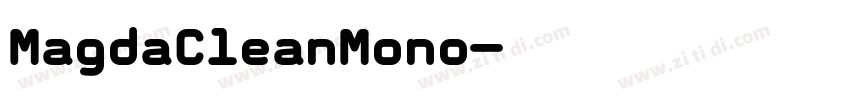 MagdaCleanMono字体转换