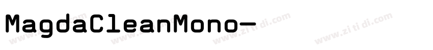 MagdaCleanMono字体转换