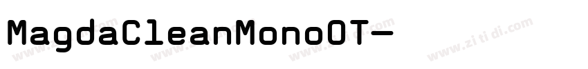 MagdaCleanMonoOT字体转换