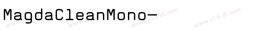 MagdaCleanMono字体转换