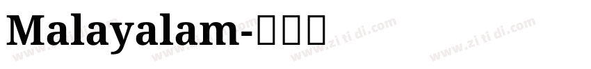 Malayalam字体转换