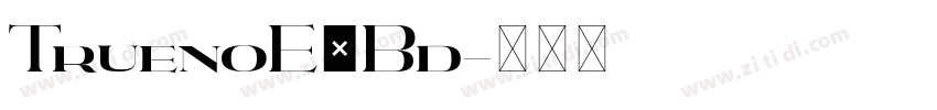 TruenoExBd字体转换 TruenoExBd字体转换
