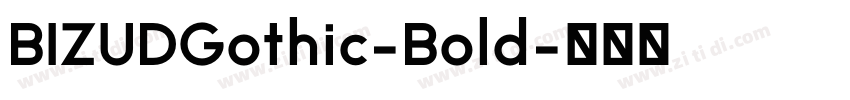BIZUDGothic-Bold字体转换