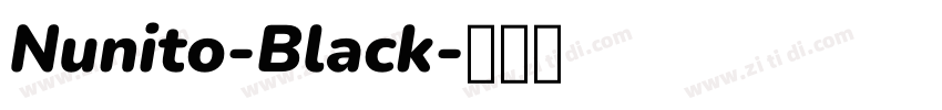 Nunito-Black字体转换