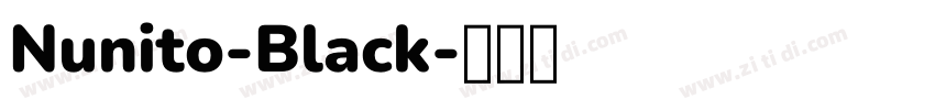 Nunito-Black字体转换