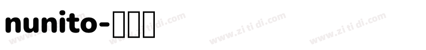 nunito字体转换