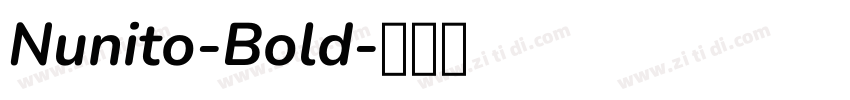 Nunito-Bold字体转换