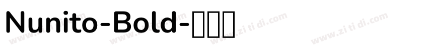 Nunito-Bold字体转换