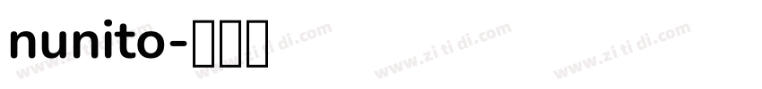 nunito字体转换