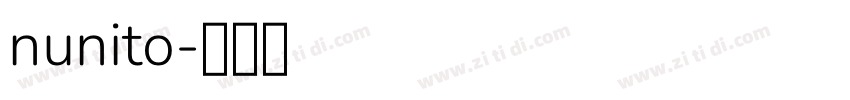 nunito字体转换