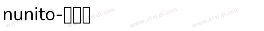 nunito字体转换