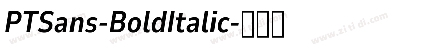 PTSans-BoldItalic字体转换 PTSans-BoldItalic字体转换