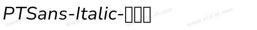 PTSans-Italic字体转换