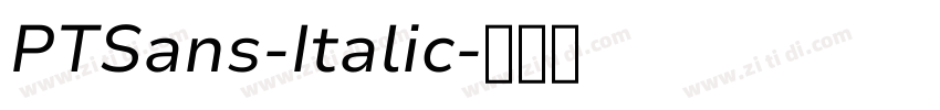PTSans-Italic字体转换