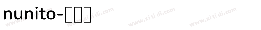 nunito字体转换