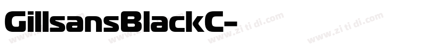 GillsansBlackC字体转换