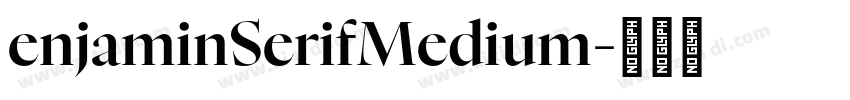enjaminSerifMedium字体转换