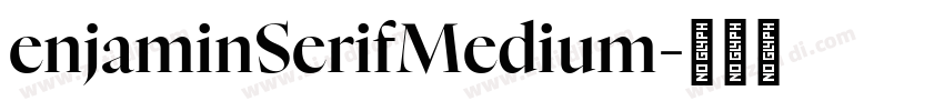 enjaminSerifMedium字体转换