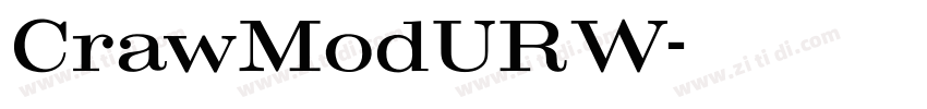 CrawModURW字体转换