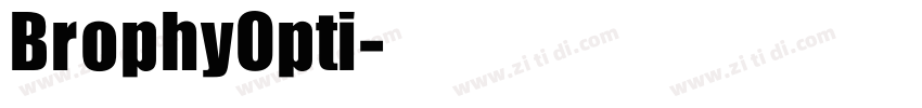 BrophyOpti字体转换