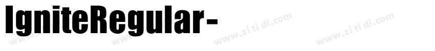 IgniteRegular字体转换