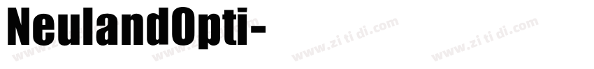 NeulandOpti字体转换