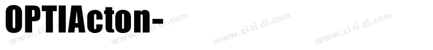 OPTIActon字体转换