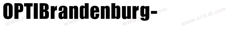 OPTIBrandenburg字体转换
