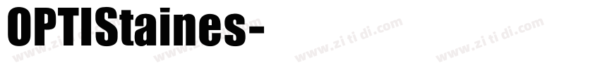 OPTIStaines字体转换