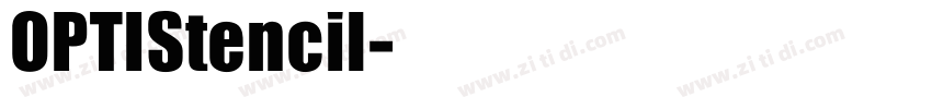 OPTIStencil字体转换