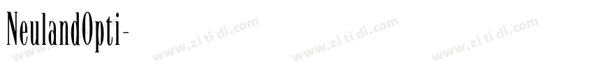 NeulandOpti字体转换