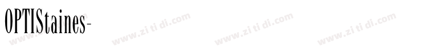 OPTIStaines字体转换