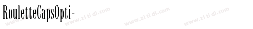 RouletteCapsOpti字体转换