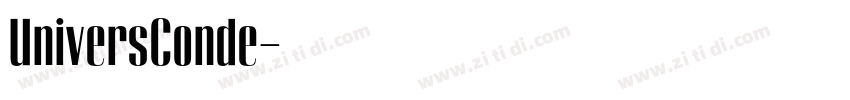 UniversConde字体转换