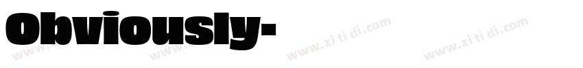 Obviously字体转换