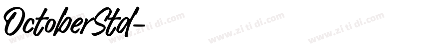 OctoberStd字体转换