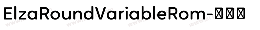ElzaRoundVariableRom字体转换