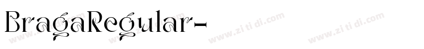 BragaRegular字体转换
