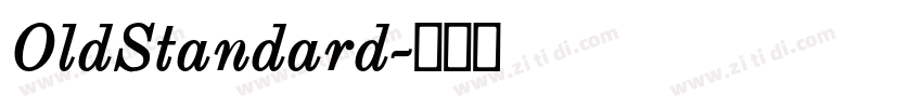 OldStandard字体转换