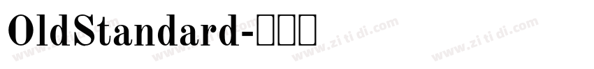 OldStandard字体转换