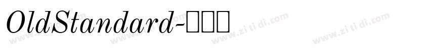 OldStandard字体转换