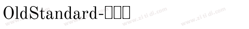 OldStandard字体转换